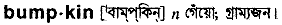 Bumpkin in Bangla Academy Dictionary