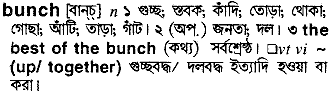 Bunch in Bangla Academy Dictionary