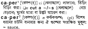 Caper in Bangla Academy Dictionary