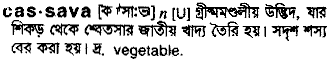Cassava in Bangla Academy Dictionary