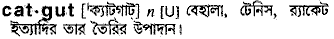 Catgut in Bangla Academy Dictionary
