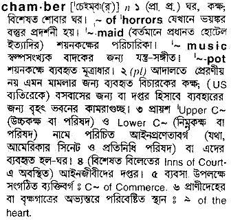Chamber in Bangla Academy Dictionary
