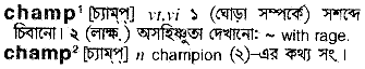Champ in Bangla Academy Dictionary