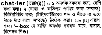 Chatter in Bangla Academy Dictionary