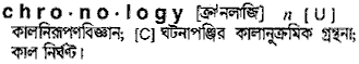 Chronology in Bangla Academy Dictionary