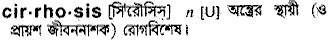 Cirrhosis in Bangla Academy Dictionary