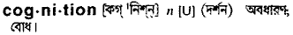 Cognition in Bangla Academy Dictionary