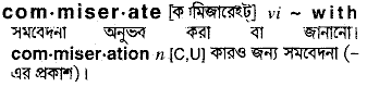 Commiserate in Bangla Academy Dictionary