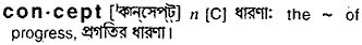 Concept in Bangla Academy Dictionary