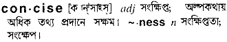 Concise in Bangla Academy Dictionary