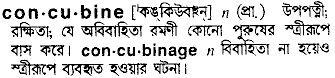 Concubine in Bangla Academy Dictionary