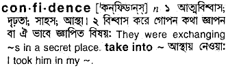 Confidence in Bangla Academy Dictionary