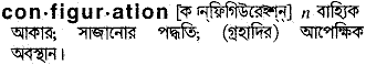 Configuration in Bangla Academy Dictionary