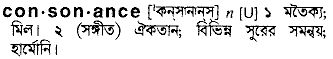 Consonance in Bangla Academy Dictionary