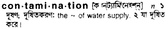 Contamination in Bangla Academy Dictionary
