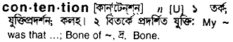 Contention in Bangla Academy Dictionary