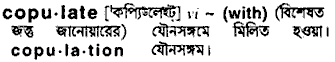 Copulate in Bangla Academy Dictionary