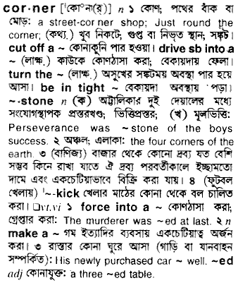 Corner in Bangla Academy Dictionary