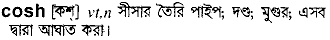 Cosh in Bangla Academy Dictionary