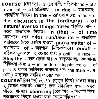 Course in Bangla Academy Dictionary