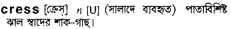 Cress in Bangla Academy Dictionary