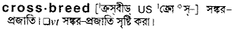 Crossbreed in Bangla Academy Dictionary