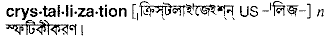 Crystallization in Bangla Academy Dictionary