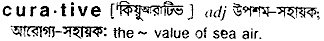 Curative in Bangla Academy Dictionary