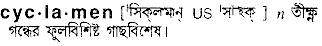 Cyclamen in Bangla Academy Dictionary