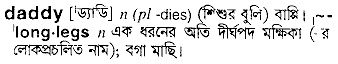 Daddy in Bangla Academy Dictionary