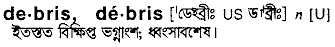 Debris in Bangla Academy Dictionary