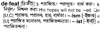 Defeat in Bangla Academy Dictionary