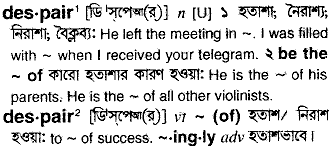 Despair in Bangla Academy Dictionary