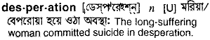 Desperation in Bangla Academy Dictionary