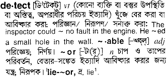 Detect in Bangla Academy Dictionary