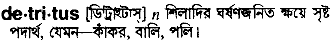 Detritus in Bangla Academy Dictionary