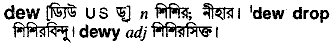 Dew in Bangla Academy Dictionary