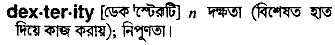 Dexterity in Bangla Academy Dictionary