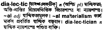Dialectic in Bangla Academy Dictionary