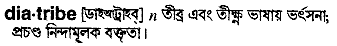 Diatribe in Bangla Academy Dictionary