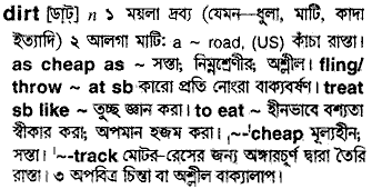 Dirt in Bangla Academy Dictionary