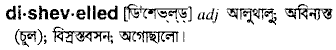 Dishevelled in Bangla Academy Dictionary