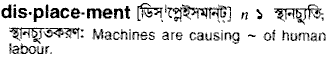 Displacement in Bangla Academy Dictionary