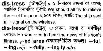 Distress in Bangla Academy Dictionary