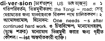 Diversion in Bangla Academy Dictionary