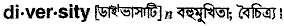 Diversity in Bangla Academy Dictionary
