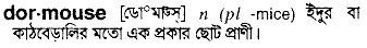 Dormouse in Bangla Academy Dictionary