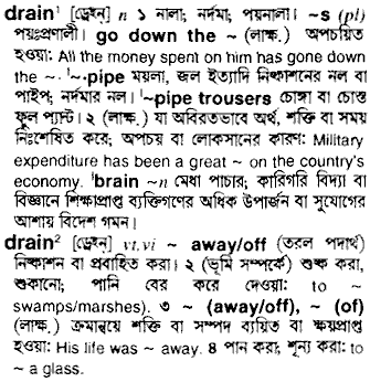 Drain in Bangla Academy Dictionary