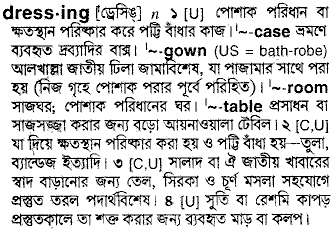 Dressing in Bangla Academy Dictionary