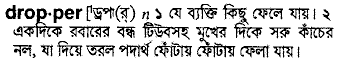 Dropper in Bangla Academy Dictionary